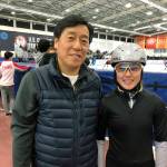 Jenell Berhorst and her coach, Chang Lee. COURTESY PHOTO