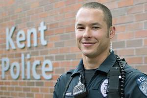 Kent Police Officer Diego Moreno. COURTESY PHOTO, city of Kent