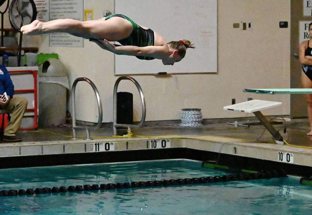 Auburns Michaela Reynolds captured the 1-meter dive with a score of 158.65. RACHEL CIAMPI, Auburn Reporter