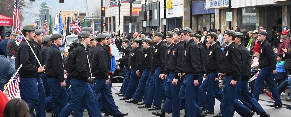 Auburn Mountainview JROTC in the parade. RACHEL CIAMPI, Auburn Reporter