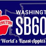 Proposed Washington apple license plate. (Washington Apple Commission)