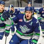 Keltie Jeri-Leon has a team-high 15 goals this season for the Seattle Thunderbirds. Andrej Kukuca also has 15 goals. COURTESY PHOTO, Brian Liesse, T-Birds