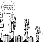 REPORTER CARTOON, Frank Shiers