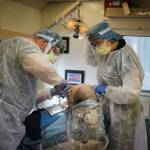 In response to the COVID-19 outbreak, Medical Teams International has converted its mobile dental clinics to emergency dental clinics. Photo courtesy of Medical Teams International