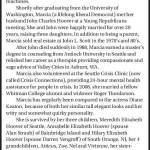 Obituary: Marcia Elizabeth Hoover