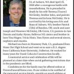 Obituary: Michael Thomas McGinley