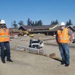 Associate Superintendent Cynthia Blansfield, left, and Superintendent Alan Spicciati tour Auburn School Districts new Bowman Creek Elementary scheduled to open in the fall. COURTESY PHOTO, Auburn School District