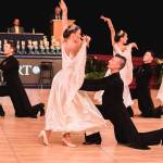 Photos courtesy of Pacific Ballroom Dance                                The Youth Premier Formation team performing the ballroom medley Strength and Honor.