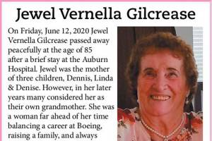Jewel Vernella Gilcrease | Obituary