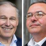Jay Inslee (left) and Loren Culp