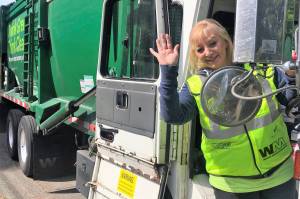 Waste Management driver Beverly Fecteau. COURTESY PHOTO, Waste Management