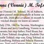 Yvonne (Vonnie) M. Tofstad | Obituary