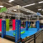 The mini-Ninja course at Auburn Fieldhouse.