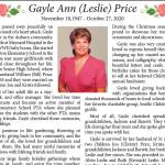 Gayle Ann (Leslie) Price