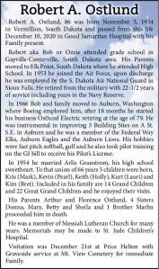 Robert A. Ostlund | Obituary