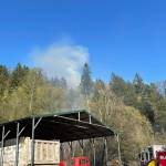 The scene of a large brush fire April 18 in the 35200 block of Green Valley Road. Photo courtesy of Valley Regional Fire Authority