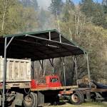 The scene of a large brush fire April 18 in the 35200 block of Green Valley Road. Photo courtesy of Valley Regional Fire Authority