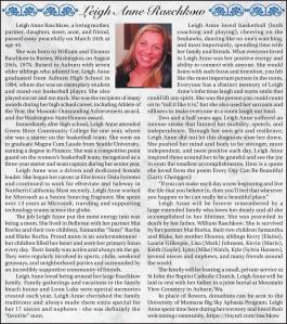 Leigh Anne Raschkow | Obituary