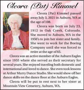 Cleora (Pat) Kimmel | Obituary