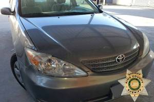 This image was shared by the King County Sheriffs Office in announcing they had identified the driver in the fatal hit-and-run of a Maple Valley man. COURTESY PHOTO, King County Sheriffs Office
King County Sheriffs Office released this photo of the Toyota Camry that reportedly hit and killed a Maple Valley man in July. COURTESY PHOTO, King County Sheriffs Office