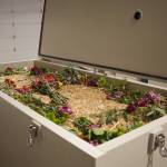 Photo by Henry Stewart-Wood/Sound Publishing
One of Return Homes cells, filled entirely with organic material, demonstrates what the terramation cells look like. Return Home is one of the few terramation companies in the world. They transform people into soil.