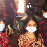 The three children of Kent resident Azizulla Jabarkhail return home safely Oct. 1 at Sea-Tac Airport from Afghanistan after help from Afghan war veterans. STEVE HUNTER, Kent Reporter