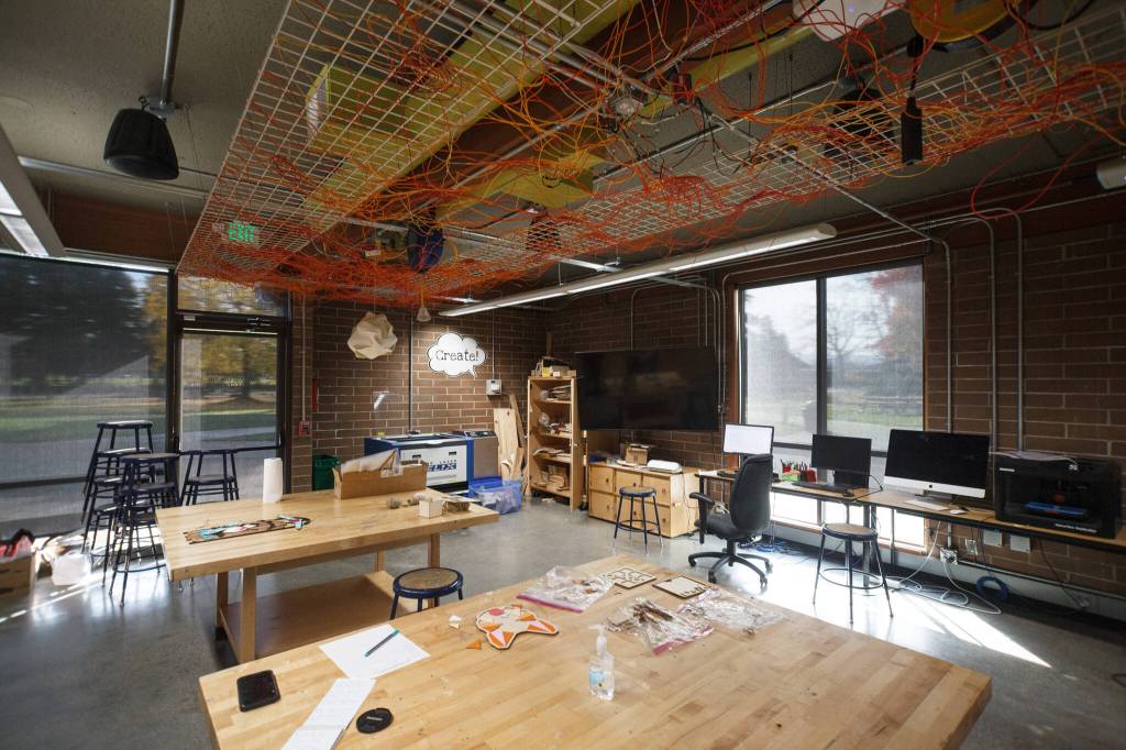 The Auburn MakerSpace is offering several take home projects for the holidays. Photo by Henry Stewart-Wood/Sound Publishing