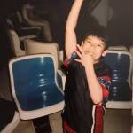 Photo of Jesse Sarey bowling as a kid. (Photo courtesy of Elaine Simons)