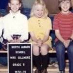 Gwen Streeter, nee Sutherland, center, in her fifth-grade class photo, 1972-73. Robert Whale photo