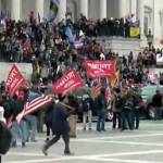 Screenshot from a YouTube stream of the Jan. 6, 2021, protest at the U.S. Capitol Building in Washington, D.C.