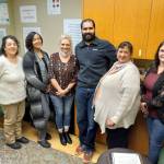 Staff at Walk to Freedom are Maggie Baldridge, intern Karen Haggins, drug and alcohol counselor Allyson Noel, counselor Michael Preston, owner and founder Lynn Dalsing and intern Shayna Williamson. Photo Robert Whale/Auburn Reporter