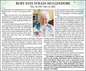 Ruby Faye Strain Mullendore | Obituary