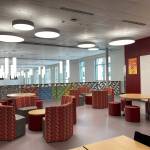 Flex work spaces outside of Thomas Jeffersons second-floor library. Olivia Sullivan/the Mirror