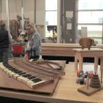 Examples of student work in the woodshop. Olivia Sullivan/the Mirror