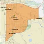 Map of Auburn School District 3. Photo courtesy of the Auburn School District.
