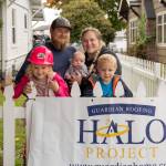 The Lenihan family - 2021 recipients of a new roof provided by the Guardian HALO project.
