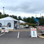 The Federal Way COVID-19 testing site. Olivia Sullivan/Sound Publishing