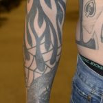 Photo of Auburn Police officer Jeffrey Nelsons tattoos. A King County Superior Court Judge decided many of Nelsons tattoos contained wording or imaging that would prejudice potential jurors. An additional 40 images have to be redacted prior to being released. (Courtesy photo)