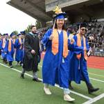 Auburn Mountainview High School grads walk the field. Photo courtesy of Auburn School District