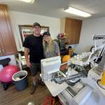 Robert Whale / Auburn Reporter
Jon Williams and his daughter, Courtney, run the highly successful family business, The Outhouse, the go-to-place for silk screening and embroidery in the area.
