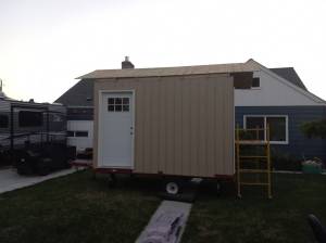 Photo by Robert Whale/Auburn Reporter 
Santas future home in downtown Auburn under construction at the home of Kristi and Bill Newman, the owners of Rail Hopn Brewery on West Main Street.