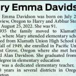 Mary Emma Davidson | Obituary