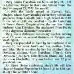 Mary Emma Davidson | Obituary