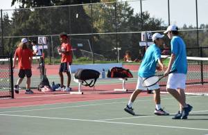 Auburn Riverside High School faced Thomas Jefferson High School on Sept. 30 on TJs brand new tennis courts. Photos courtesy of Ben Ray