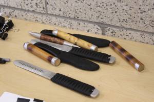 On the first day of the PNW True Crime Fest, guests could join in on a self-defense classes, which included fake knives and other weapons. Photo by Bailey Jo Josie/Sound Publishing.