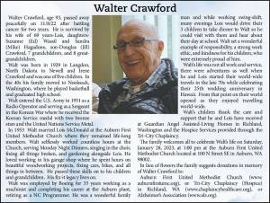 Walter Crawford | Obituary