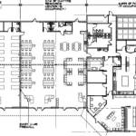 This plan shows the configuration of the future Auburn Food Bank, right, and the combined night shelter and resource center. Photo courtesy City of Auburn.