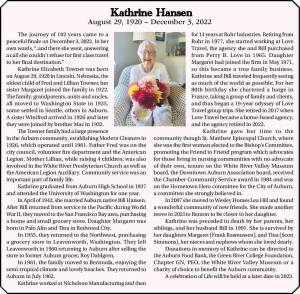 Kathrine Hansen | Obituary
