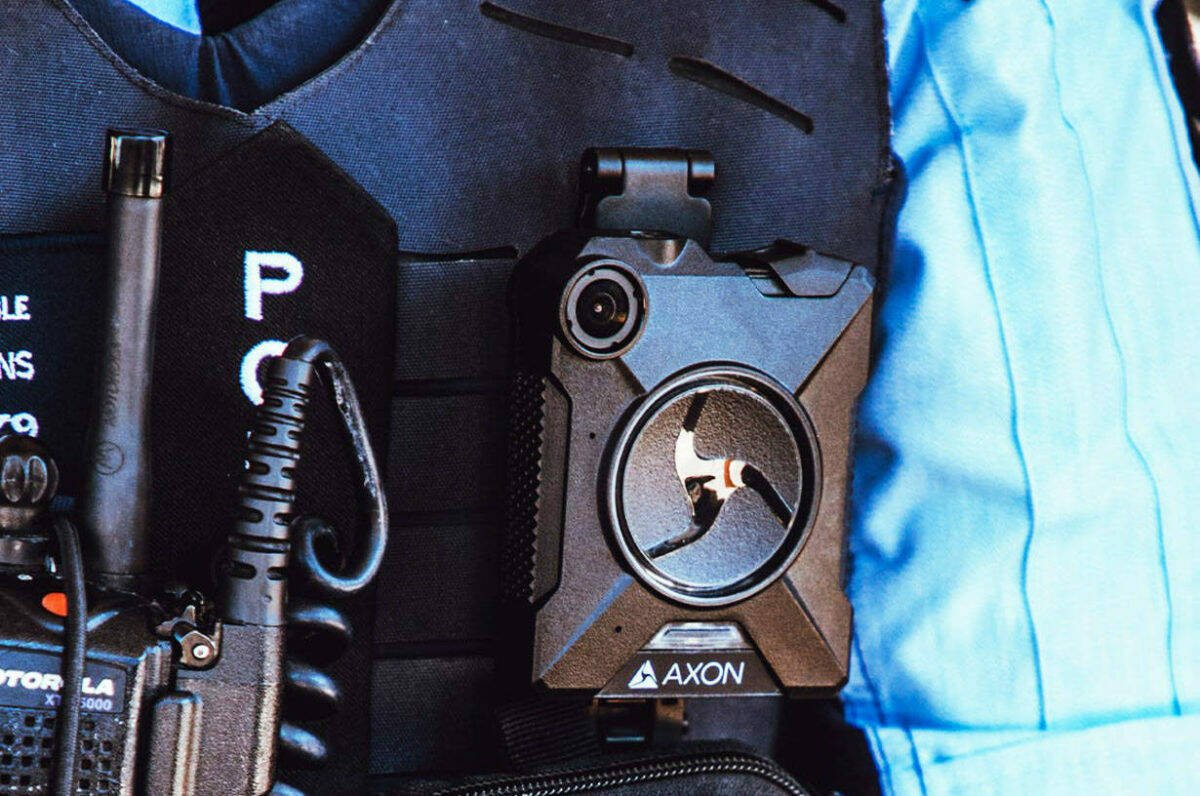 An Axon body-worn police camera; not necessarily the cameras King County Sheriffs Office will use. Photo courtesy Axon