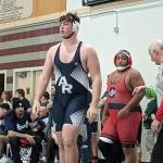 Auburn Riverside's Nate Pritchard during his first round match. Photos by Ben Ray/The Reporter